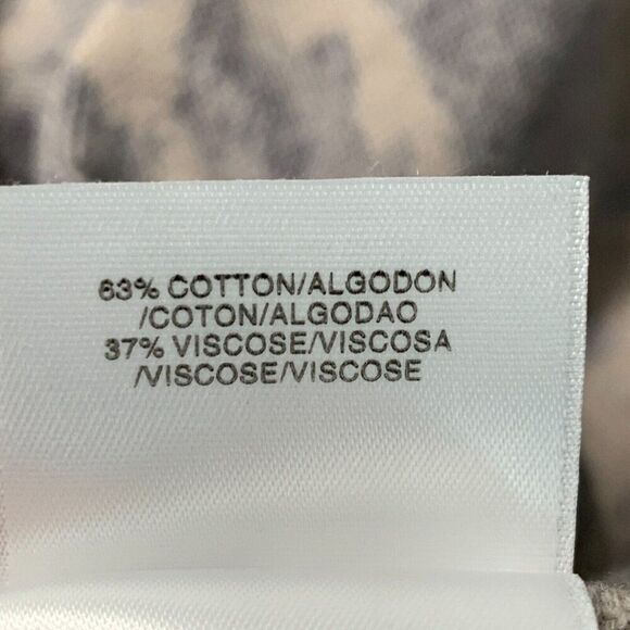 Anne Klein Knit Top sz L Gray Taupe Pattern Flowy Wide Hem New NWT - Picture 7 of 7